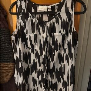 Chico's Monochrome Sleeveless Blouse